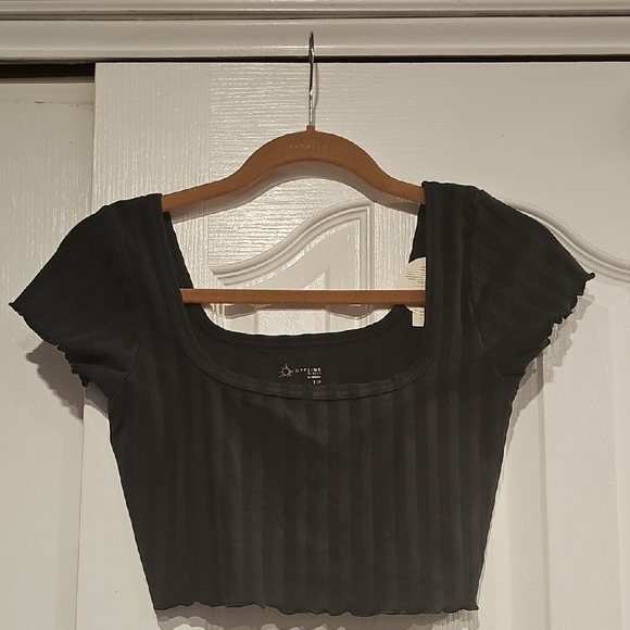Offline By Aerie OG Groove Crop Tee NWT Sz S (4-6) - Picture 2 of 8